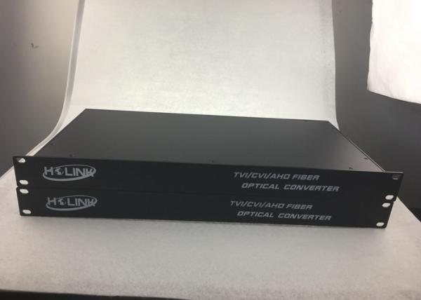 OEM/ODM 16 Channel HDTVI video to fiber converter , Single mode fiber 720p hd