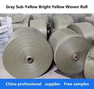 Quality Gray Sub Bright Yellow Woven Roll 100% Virgin PP Tubular 1200D wholesale