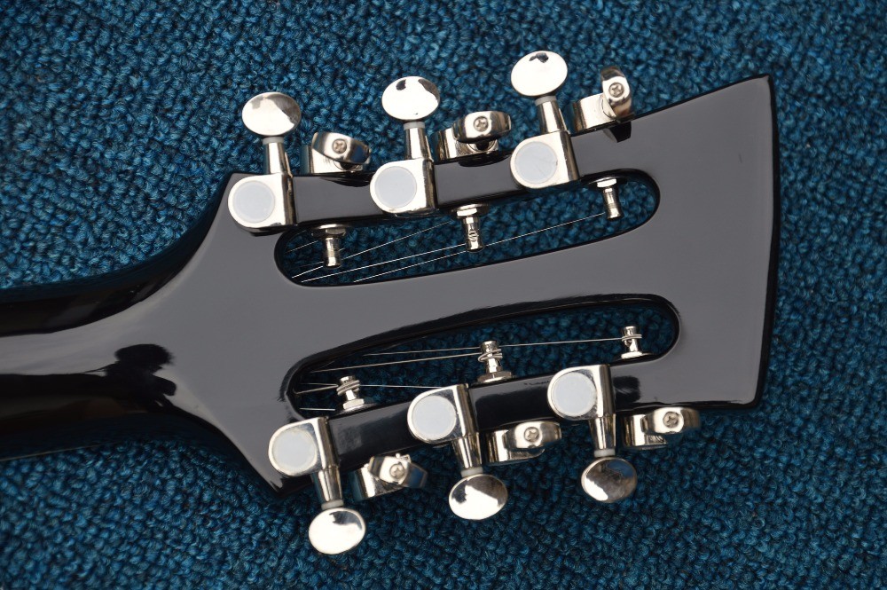 Musical instrument professional electric guitars rickenback guitar 12 string black solid body rickenback jazz guitar