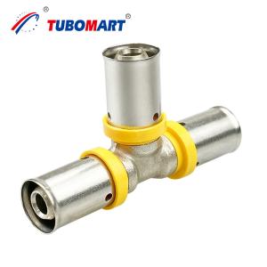 Quality Durable Plumbing Push To Connect Tube Fittings Nickel Plated Brass Press Fittings wholesale
