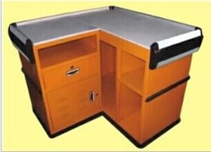 Quality Customizable Supermarket Metal Check Out Counter Retail Shop Equipment Checkstand wholesale