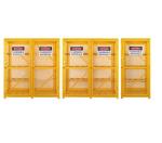 Gas Cylinder Storage Cabinets powder coated for USA , Europe safety storage,