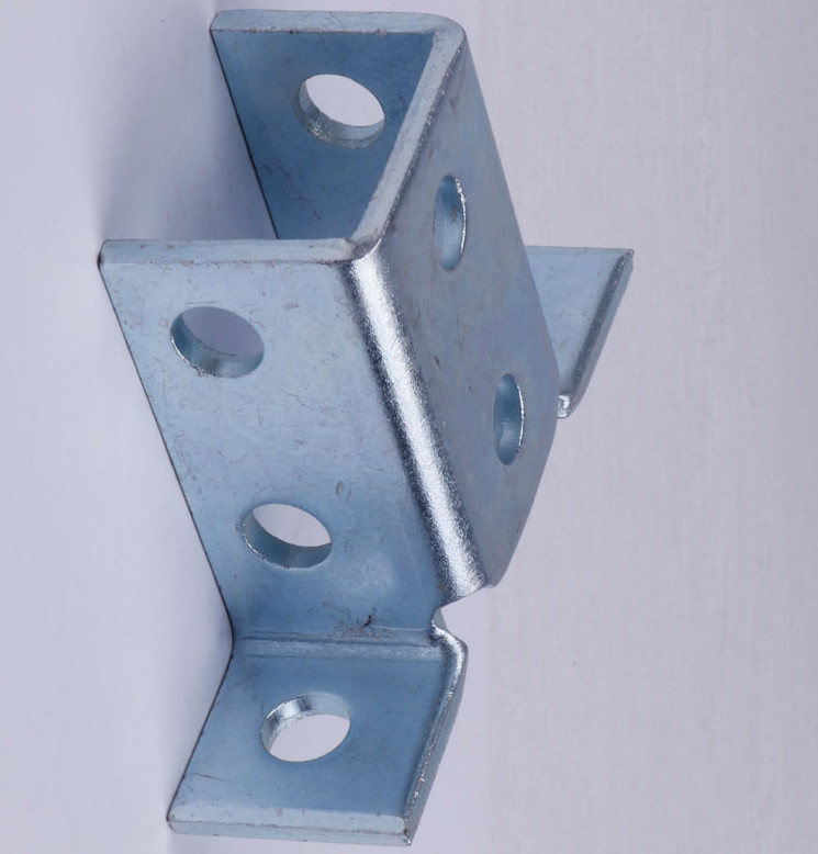 Galvanized Unistrut Stainless Steel Strut Channel Fitting Accessories Silver Color
