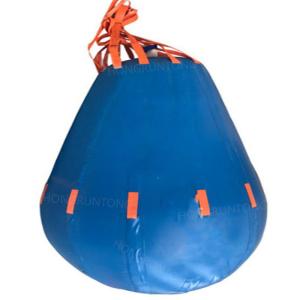 Quality Heavy Duty Crane Load Test Water Bags 1T - 150T Capacity Parachute Shape wholesale