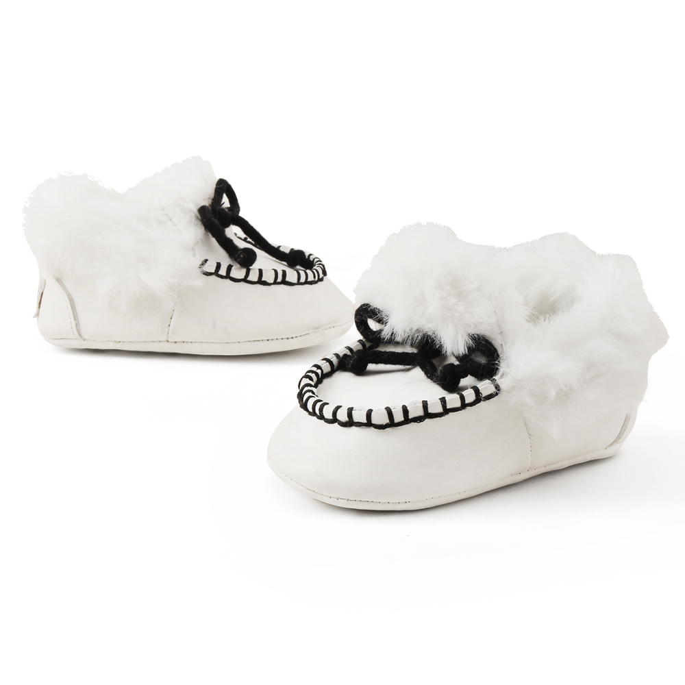 2019 winter Velvet plush Moccasins 0-2 years boy and girl Warm baby booties