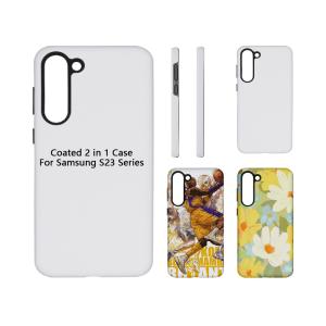 Quality Fanshion Style Sublimation Phone Cases For Samsung S23 Plus Ultra 2 In 1 Mobile Cover wholesale