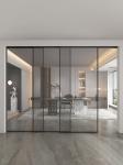 Cloakroom Aluminum Glass Door Frame Narrow Interior Partition Doors
