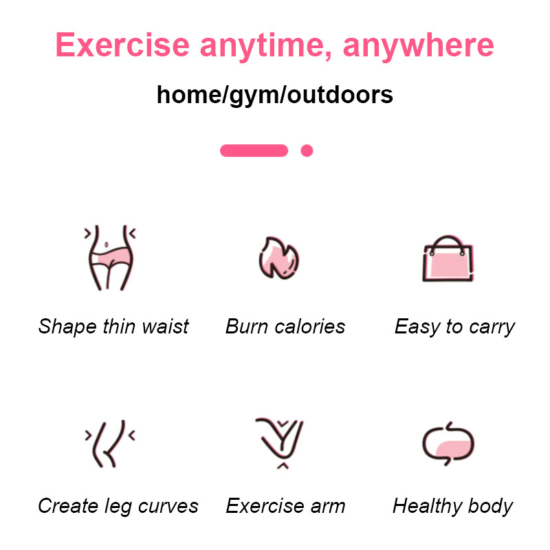 ABS Pink Hula Hoop Ring For Adults Weighted Digital Sport Yoga Fitness Ring