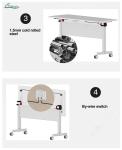 Customize Your Folding Table with 1.5mm Cold Rolled Steel Leg Wooden Furniture