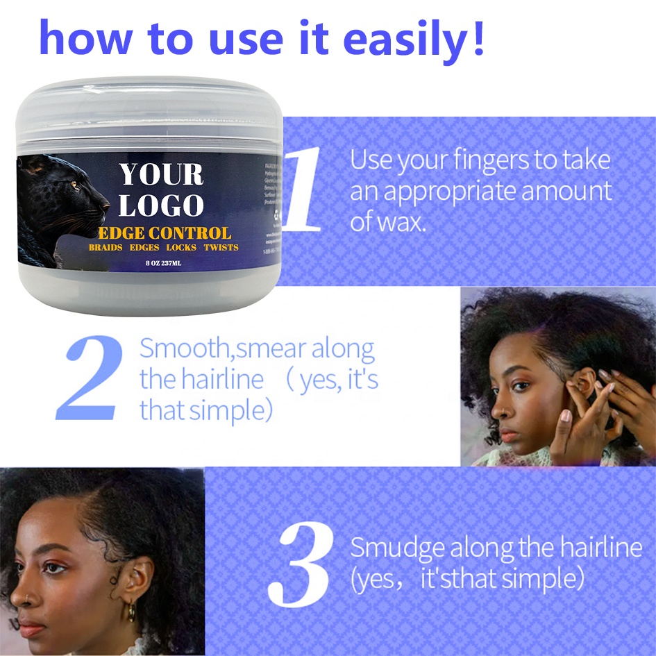 8oz Braid Gel for Styling and Controlling Frizzy Dreadlocks on Women's Black Hair