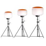 Manual Lift Hand Crank Tripod Light Tower 320W Outdoor Balloon Lights For