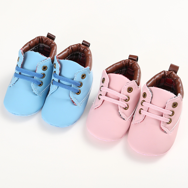 Wholesale PU Leather ankle 0-2 years Soft sole baby boots