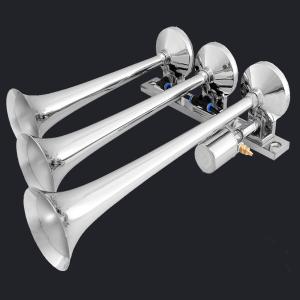 Quality Inline Three Trumpet Whole Chrome Truck Air Horn (HS-1025C) wholesale