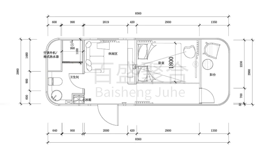Landscape Decoration Steel Structure Apple Cabin Eco Friendly and Customize Residential