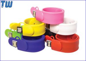 Quality Slap Silicone Bracelet USB 16GB Flash Drives Delicate Design for Gifts wholesale