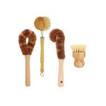Eco Friendly Bamboo Dish Brush Set Kitchen Utensil Cleaner Brush