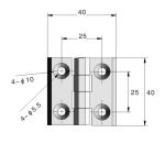 Sus304 Heavy Duty Steel Hinges Polish Surface For Cabinet Door