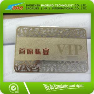 Quality Elegant Metal Card for Valued Customers Loyalty System wholesale