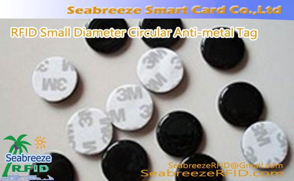 RFID small diameter circular anti-metal tag, Crystal epoxy materials circular