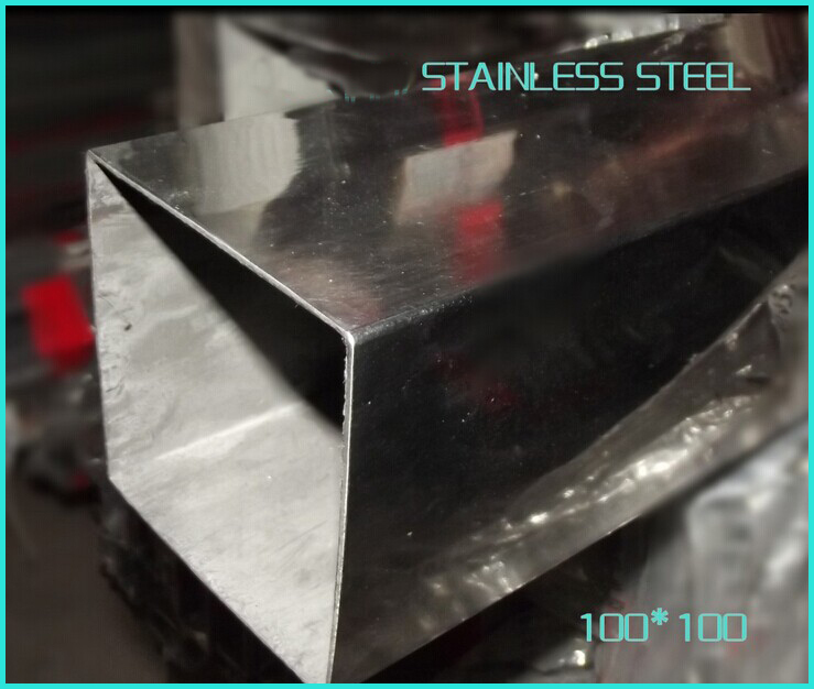 600 grit polished stainless steel square tube for decoration