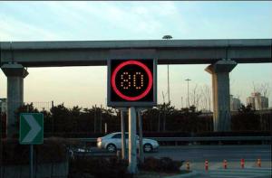Quality Digital Radar P16mm VMS Speed Limit Highway Road Traffic Sign wholesale