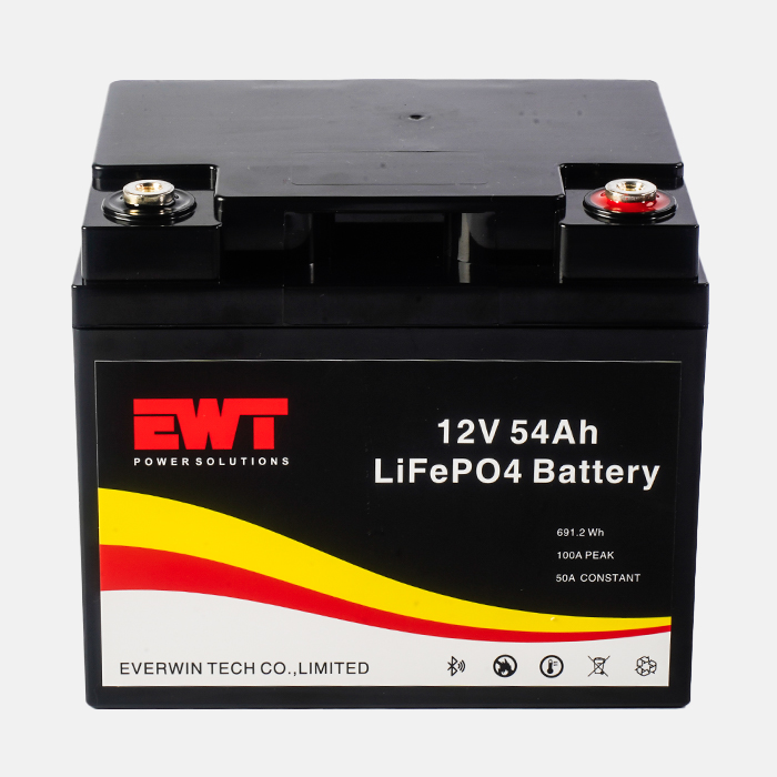 Commercial LiFePO4 Storage Battery 12.8V 54Ah Lithium Battery