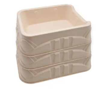 Disposable Cat Litter Box Tray Eco Friendly Biodegradable Dry Press Pulp Mold