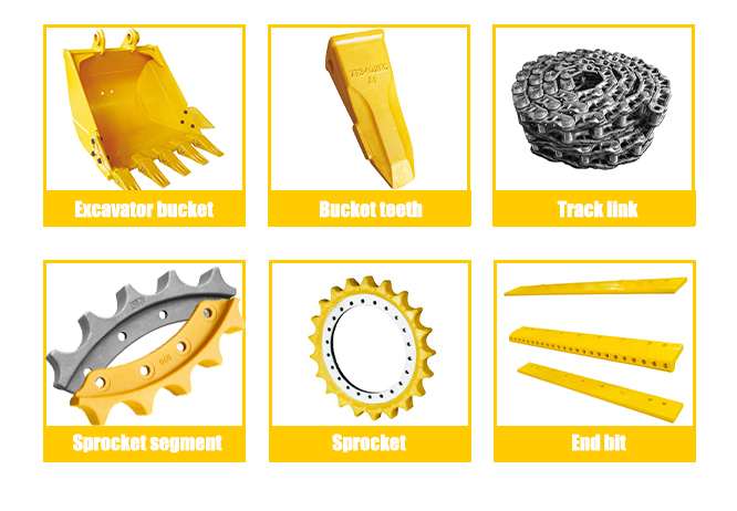 Whole Undercarriage Set For KOMATSU D20 All Series Top Track Roller Idler Sprocket Segment For Undercarriage Spare Parts