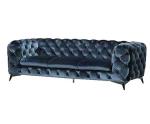 Modern Luxurious Chesterfield Velvet Sofa Couch With Metal Legs