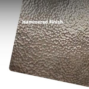Custom Designs DIY Textured Hammered Metal Sheet Handcrafted Hammered Stainless Steel Sheet
