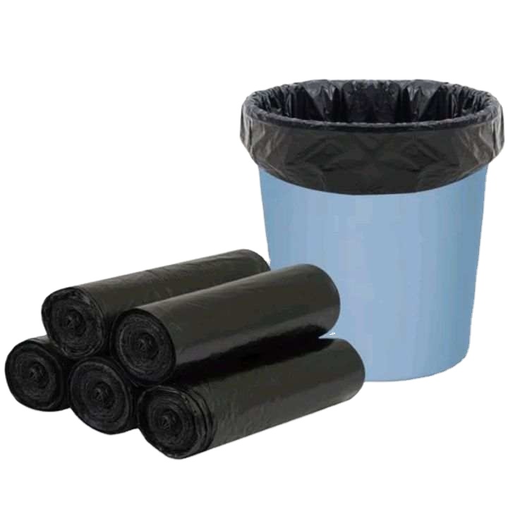 5-50 mic Thickness HDPE/LDPE/LLDPE Black Garbage Trash Bag from for Customer Needs