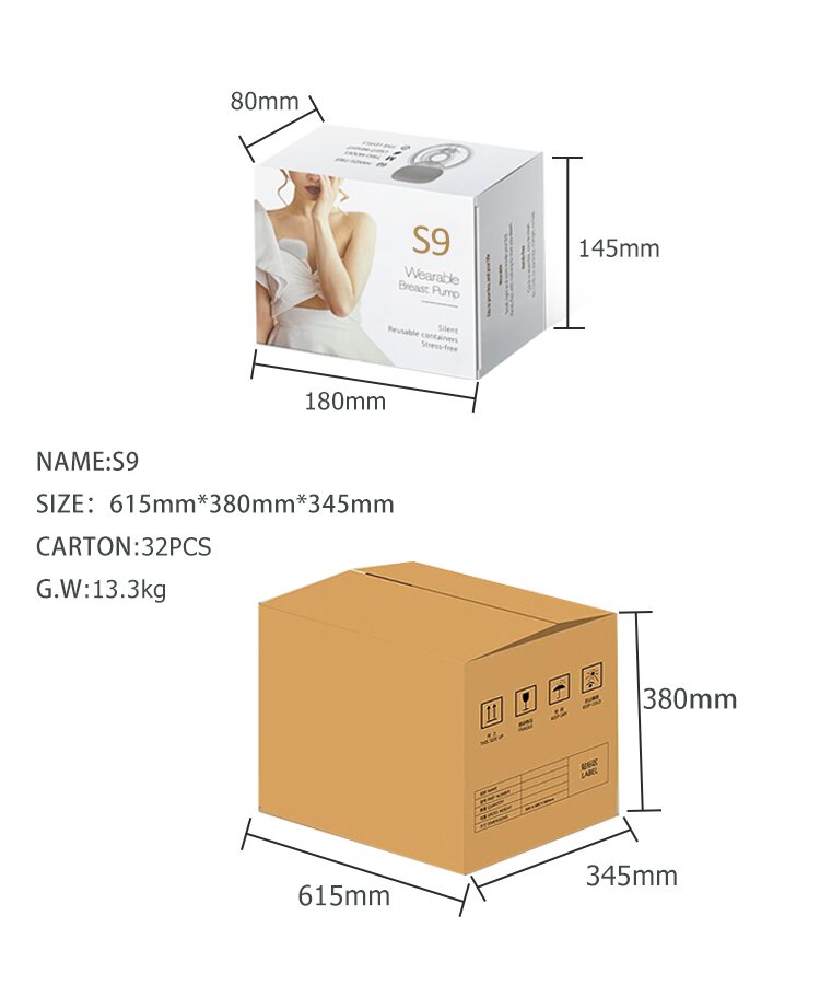 OEM Silicon Breast Pump Set 2 Mode 5 Levels 235g Double Breast Pump