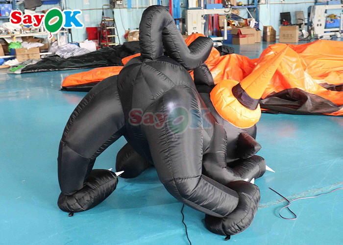 Halloween Cartoon Animal Model Inflatable Black Cat Halloween Yard Decoration