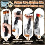 Nylon Hair Acrylic Painting Art Brushes Set Artist Watercolor Face Paint Brush