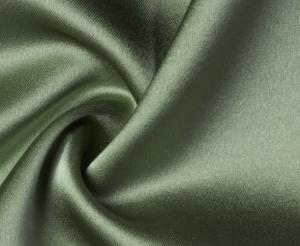 Quality 300GSM Polyester Soft Satin Fabric Medium Weight Green Satin Fabric For Clothing wholesale