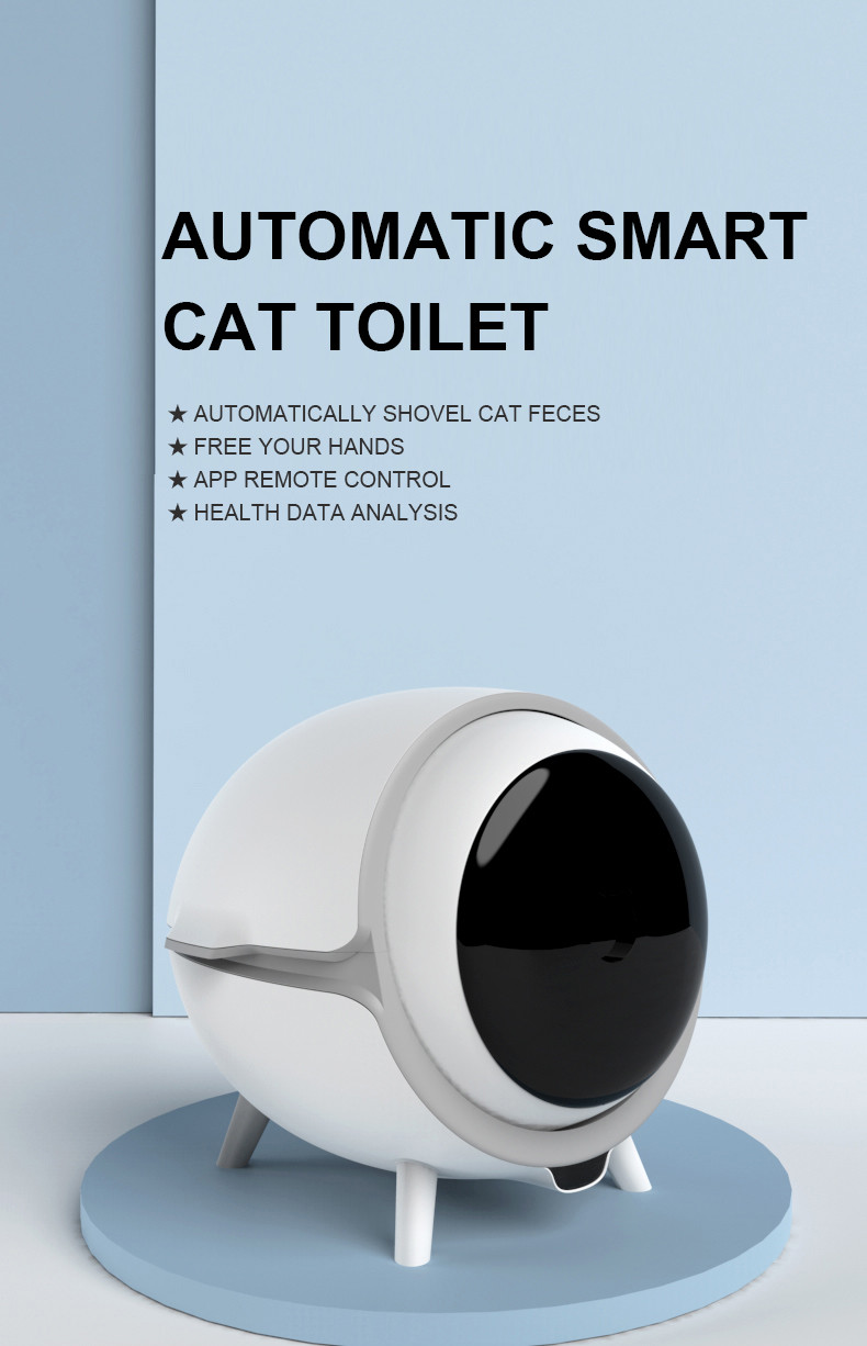 Automatic Self Cleaning Cat Toilet Fully Enclosed Indoor 6W 11.5Kg