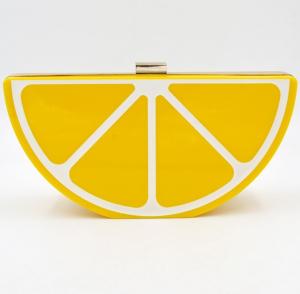 Quality Lemon fruit watermelon creative fashion acrylic shoulder bag wholesale