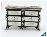 European Style Large Storage Desk Shape Trinket Box Creative Retro Jewelry Box
