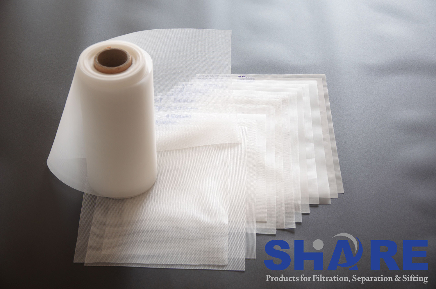 Food Grade Polyester Printing Mesh , DPP180T -27 Woven Filter Mesh in white