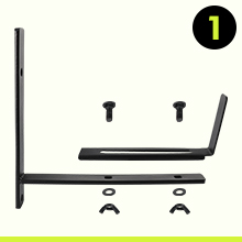 Single-side Bracket Carbon Steel Window Planter Box Brackets for Balcony Patio Outdoor