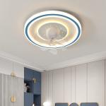 Modern Minimalist Ceiling Fan Light , Creative Lighting Ceiling Fans Remote