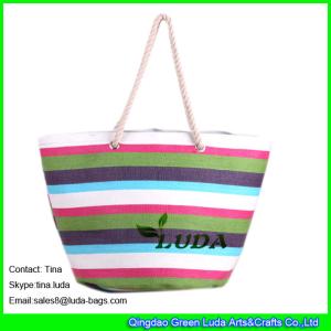 Quality LUDA summer paper straw bags ladies designer straw handbags wholesale