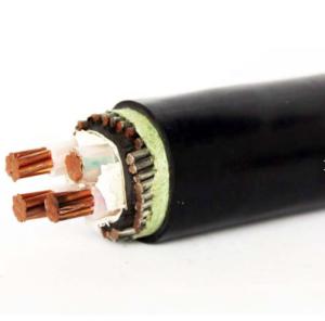 Quality 4 Core Armoured XLPE Copper Cable , 16mm PVC Low Voltage Armored Cable wholesale