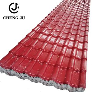 Quality Red Upvc Roof Tiles Synthetic Resin Material Color Coated Roofing Sheet Tile wholesale