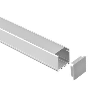 Quality Silver Aluminum LED Strip Light Profile 26*26mm Suspended Mounted wholesale