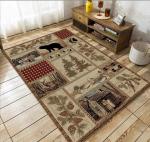 North European Ancient Crystal Velvet Floor Carpets For Hotel And Living Room
