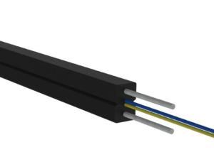 Quality Black Outdoor 2 Core FTTH Optical Drop Cable Of Fiber Optic Access Network wholesale