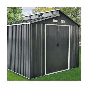 Quality Apex Roof Skylight Garden Shed, 6x8ft 8x9 Metal Shed Anthracite wholesale