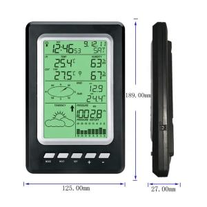 Quality Solar Wireless Indoor And Outdoor Air Pressure Measurement Rain Gauge Weather Station wholesale