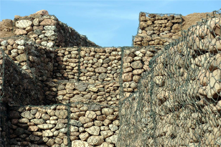 Riverbank 2x1x1m Hexagonal Gabion Box 60x80 Galvanised Gabion Baskets